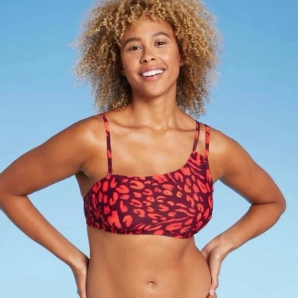 Shade & Shore Convertible One Shoulder Bikini Top Size Large NWOT - Picture 9 of 15